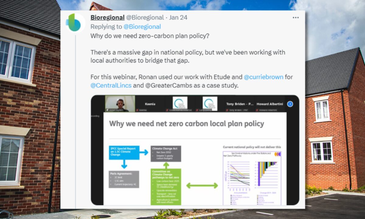 Why net zero local plans