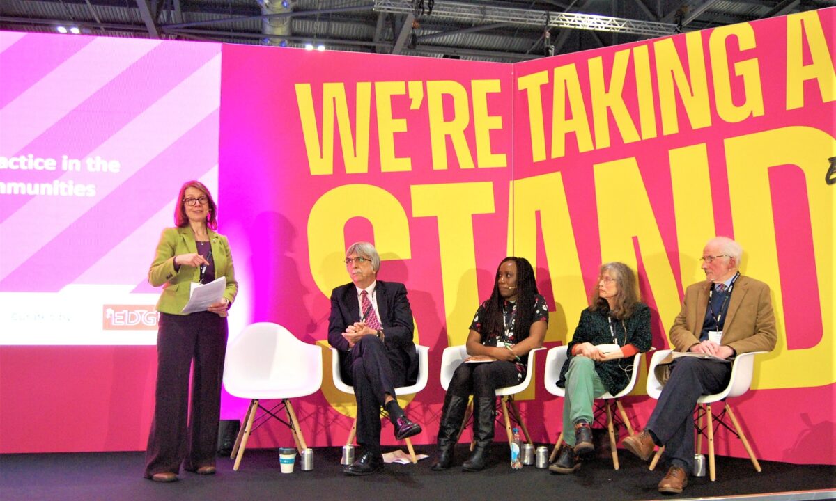 Sue panel talk 2 standing