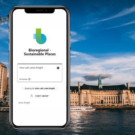 MS bookings phone CTA sustainable places square