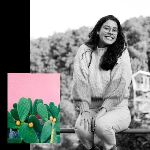 Sustainable materials square block BW