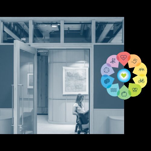 Portman square block fit out blue