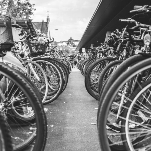 Bikes Parked city
