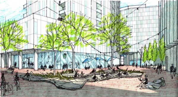 Baker District Redevelopment Baker Street Looking North