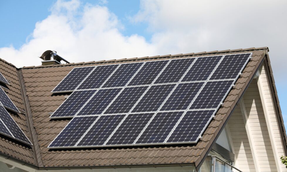 New home solar panels