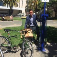 Brad pettitt Mayor Bike station